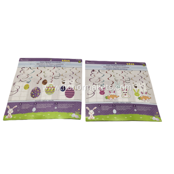Easter Hanging Swirls Decorations